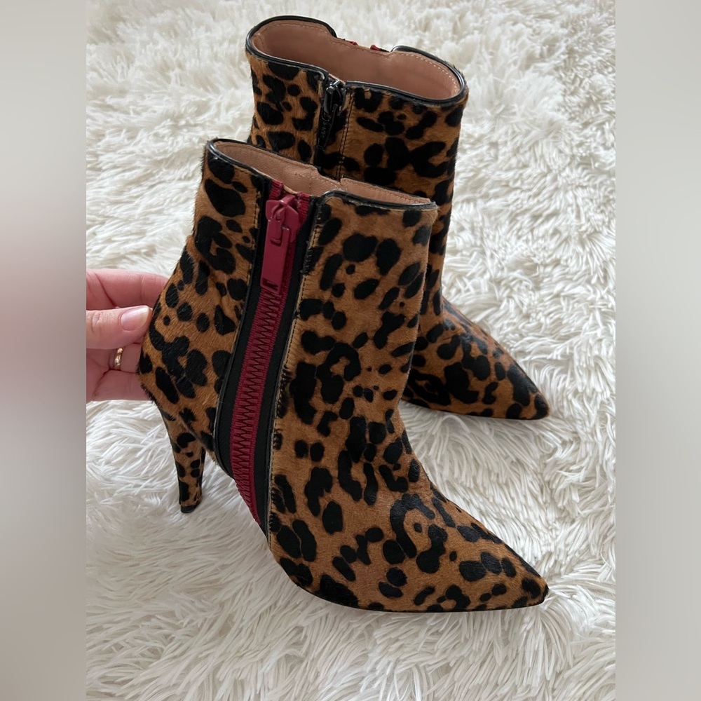 Veronica Beard Roquetta Calfair Booties - size 6
